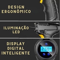 Inflador Calibrador Portátil Digital NOVAVIDA: Pneus Sempre Perfeitos! - imagem 5