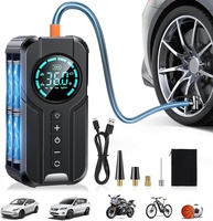 Compressor de Ar Portátil 4 em 1: Calibrador, Bomba e Power Bank com LED SOS - imagem 1
