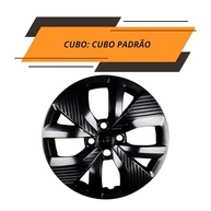 Calota Polo Track Aro 15" Preto Brilho Grid - Jogo 4 Peças (2021-2024) - imagem 5
