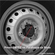 Jogo Calota Copo Miolo Centro Roda Ferro Fiat Uno, Strada, Doblô, Argo, Mobi, Punto, Grand Siena, Tempra (4 Furos) - imagem 3