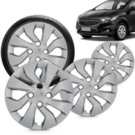 Kit 4 Calotas Aro 14 Grid Prata C/ Cubo Baixo para Onix e Prisma (2017-2020) - imagem 1