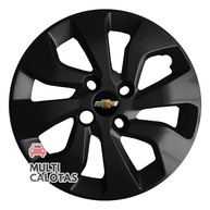 Kit 4 Calotas Aro 14 Preto GM Onix Prisma - Design Original e Proteção Elegante - imagem 1