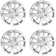 Renove Seu Sandero/Logan: Kit 4 Calotas Aro 15 Prata com Logo Relevo (Top Mix 6005) - imagem 2