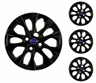 Jogo 4 Calotas Esportivas Aro 14 Fiat Mobi, Argo e Palio 2021 - Emblema Azul FT - imagem 1
