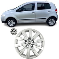 Jogo 4 Calotas Aro 15 VW Polo, Fox e SpaceFox (2008-2016) Grid GR078CP com Adesivo Logo Resinado - imagem 3