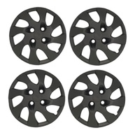 Kit 4 Calotas Aro 13 Preto Fosco - Design Moderno para Onix e Prisma (2013-2016) - imagem 2