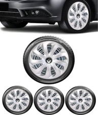 Renove Seu Carro: Jogo 4 Calotas Esportivas Velox Prata Aro 13 RLT para Clio - imagem 2