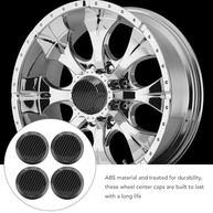 4 Calotas Centrais para Rodas 60mm Fibra de Carbono - Estilo Esportivo Universal - imagem 4