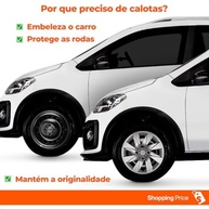 Kit 4 Calotas Aro 13 Prata Grid para VW Up! 2015 - Cubo Baixo e Fixação por Parafusos - imagem 3