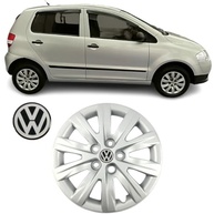Jogo 4 Calotas Aro 14 VW Fox, SpaceFox e Polo (2009-2016) Grid GR049CB com Adesivo Logo Resinado - imagem 3