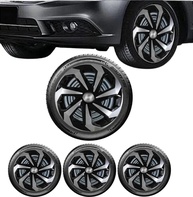 Jogo 4 Calotas Esportivas Spider Aro 15 Preto/Prata para Hyundai HB20 (Hatch, Sedan, X) - imagem 1
