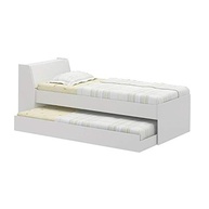 Cama Dupla de Madeira Ditalia Moveis com Bau e Cama Auxiliar com Rodízios - imagem 4