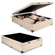 Cama Box Baú Casal Bege: Espaço e Conforto! - imagem 1