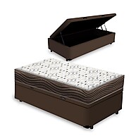 Cama Box Baú + Colchão Solteiro Ortobom D45: Conforto & Espaço! - imagem 1