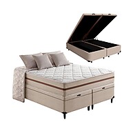 Cama Box Baú Queen + Colchão: Conforto & Espaço! - imagem 1
