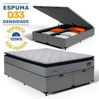 Cama Box Baú Queen com Colchão D33: Conforto & Armazenamento! - imagem 1