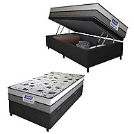 Cama Box Baú Solteiro Gazin: Conforto e Espaço! - imagem 1