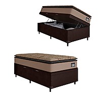 Cama Box Baú Solteiro Van Gogh com Pillow Top: Conforto e Armazenagem - imagem 1