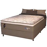 Cama Box Casal King com Colchão de Molas Ensacadas e Guarda Costas - imagem 1