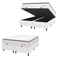 Cama Box Casal King com Pillow Top e Molas Ensacadas – Hellen City - imagem 1