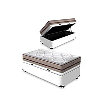 Cama Box com Baú Solteiro + Colchão Anjos Classic - imagem 1