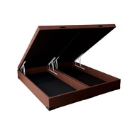 Cama Box Queen Marrom com Baú Suede Martin - imagem 1