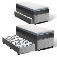 Cama Box Solteiro 88cm: Conforto D45 + Auxiliar - imagem 1