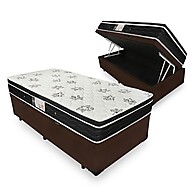 Cama Box Solteiro com Baú + Colchão Ortobom - imagem 1