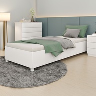 Cama Box Solteiro Mônaco Neve: Conforto e Estilo - imagem 1