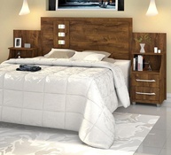 Cabeceira de Cama Casal Queen ou King com Mesas de Cabeceira Florida - Design Moderno em MDF - imagem 1