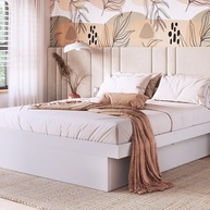 Cama Casal Box Baú 140cm Bogotá – Branco - imagem 1