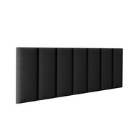 Cabeceira Cama Box Casal com 7 Módulos Estofados em Suede Preto - Design Moderno e Confortável - imagem 2