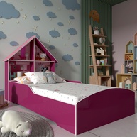 Cama Casinha Pink Ploc: O Sonho da Sua Filha! - imagem 1