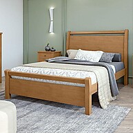 Cama de Casal Reali 140 Amêndoa: Conforto e Elegância - imagem 1