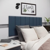 Cabeceira Cama Box Queen 8 Módulos Estofada Modular Azul - Design Moderno e Conforto Total - imagem 5