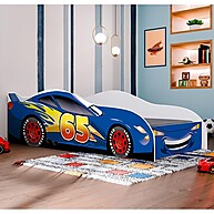 Cama Infantil Carro Azul: Aventura e Segurança! - imagem 1