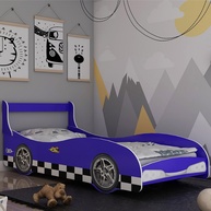 Cama Infantil Carro Rally Azul - Gelius - imagem 1