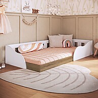 Cama Montessoriana Infantil Branco Memphis - imagem 1