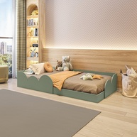Cama Montessoriana Solteiro Cloud Verde: Liberdade e Conforto! - imagem 1