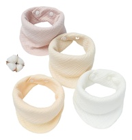 Kit 4 Peças Babador Bandana Quatro Camadas Menino Menina(Cor2) - imagem 4