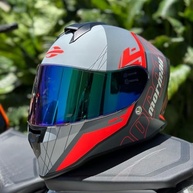 Capacete Mormaii Neon Red: Segurança e Estilo Original com Viseira Camaleão + Transparente - imagem 4