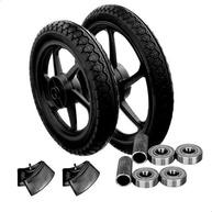 Roda Liga Leve 6 Palitos Honda Biz 125 Completa: Pneus, Câmaras e Rolamentos Inclusos! - imagem 1