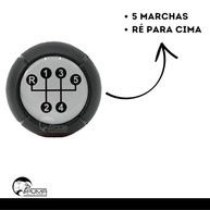 Manopla Câmbio Vectra 1997-2000 5 Marchas Resinado Prata - Upgrade Premium - imagem 4