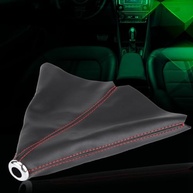 Bota de Câmbio Universal Preta com Costura Vermelha: Toque Esportivo e Elegância para Seu Carro - imagem 2