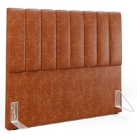 Kit Cabeceira e Baú Recamier Casal 140cm Camel - imagem 2