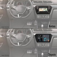 Central Multimídia 2 Din 9" Gol Voyage Saveiro G7/G8 2017+ com Câmera de Ré e Comando de Volante - imagem 5