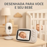 Babá Eletrônica com Câmera HD 3.2", Visão Noturna, Áudio Bidirecional e Canções de Ninar para Bebês - imagem 4