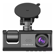 Câmera Veicular Dupla 3" LCD com Visão Noturna e Grande Angular - Segurança Total - imagem 1
