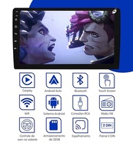 Central Multimídia 10" Android Auto CarPlay para Honda City (2008-2014) com Câmera de Ré - imagem 4