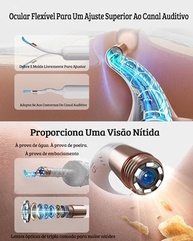 Bebird Earsight Plus R37R - Kit Completo de Otoscópio com Câmera HD e Pinça Sem Fio para Limpeza Segura do Ouvido - imagem 4